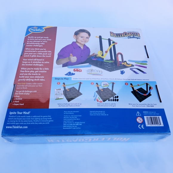 ThinkFun Roller Coaster Challenge STEM Toy and Building Game NEW - Picture 3 of 4